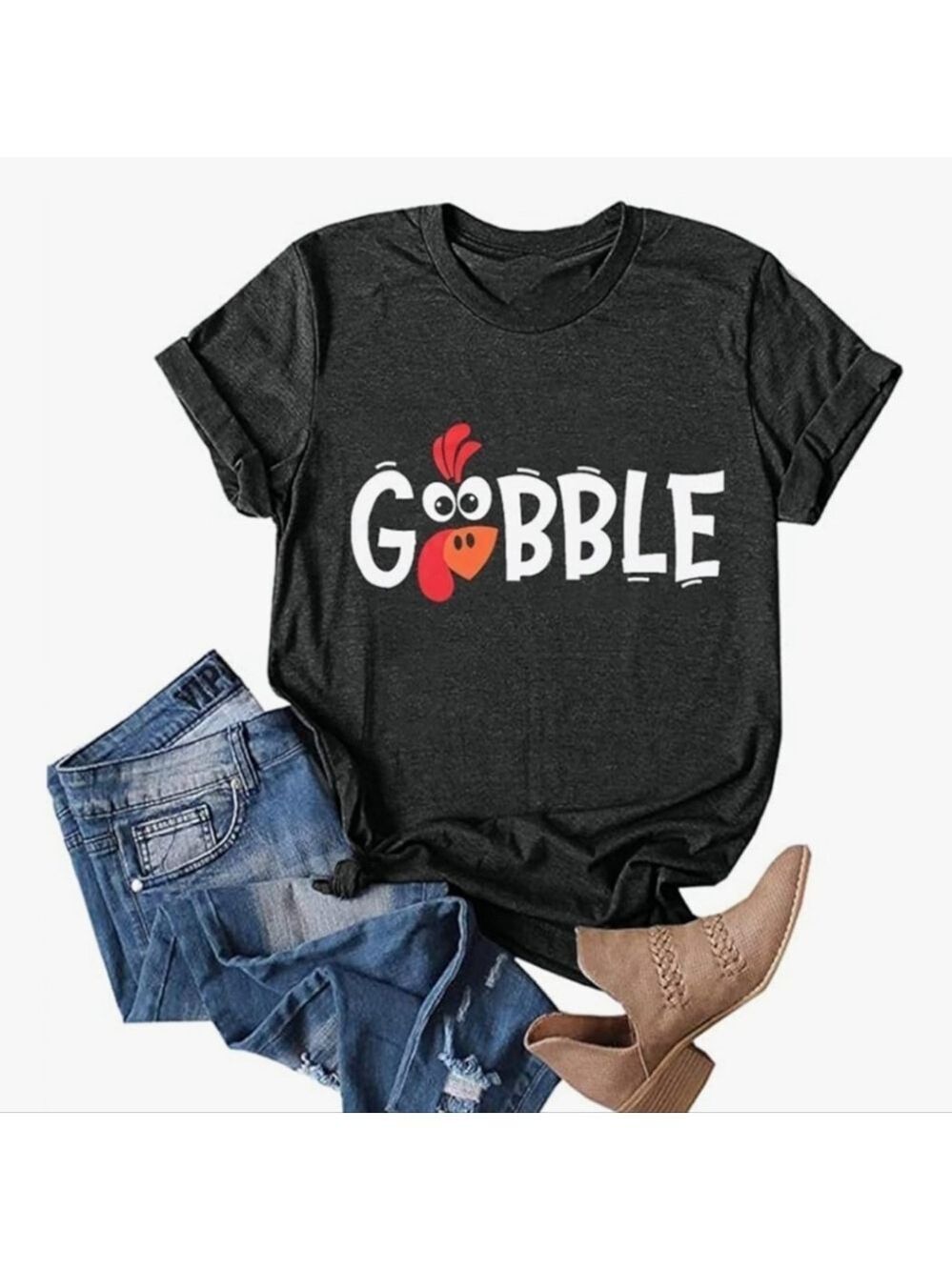 Amazon Black Gobble Graphic Tee